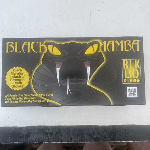 Black mamba nitrile disposable - black,