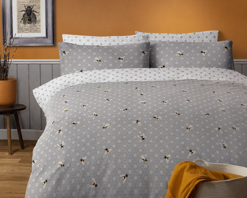 Bees duvet cover pillowcase - bees,