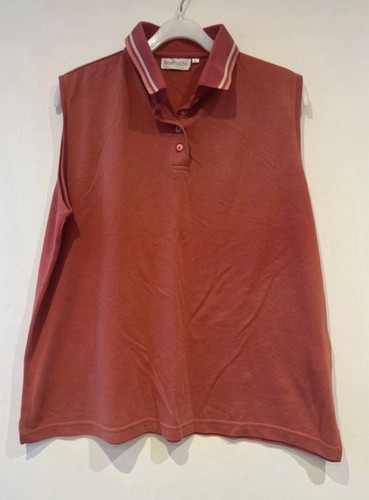 Burnt orange polo shirt vest - polo,