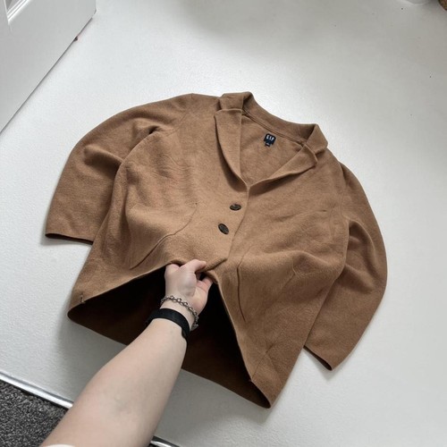 Gap tan brown knit cardigan - brown,