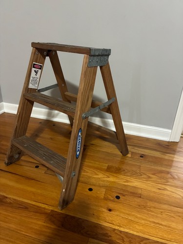 Vtg werner wood wooden step - wood,
