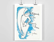 Villefranche sur Mer Chapelle St. Pierre Vintage Travel Poster by Jean Cocteau