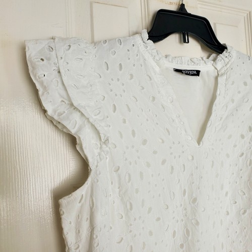 Btfbm white eyelet lace - white,