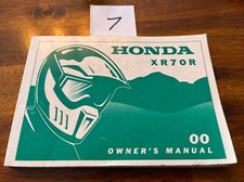 2000 Honda XR70R Owner's