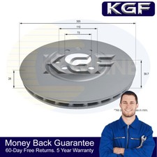 KGF Front Brake Disc Fits Alfa