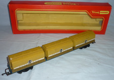 HORNBY OO GAUGE FREIGHTLINER CONTAINER FLAT HAROLD WOOD (3x20) R637 BOXED