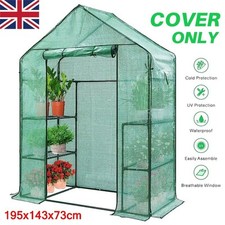Large Walk In Greenhouse Replacement PE Cover Only Garden Grow Green House