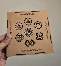 7 Seven Chakra crystal oval