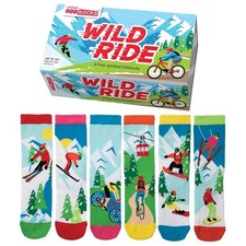 United Oddsocks Wild Ride 6 Odd Socks Gift Box