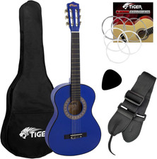 CLG6-BL Beginner 1/2 Size Classical Guitar Pack - Including Gig Bag, Spare Nylon