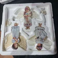 Bradford Editions Heaven's Little Angels Porcelain Hanging Ornaments Pack of 3