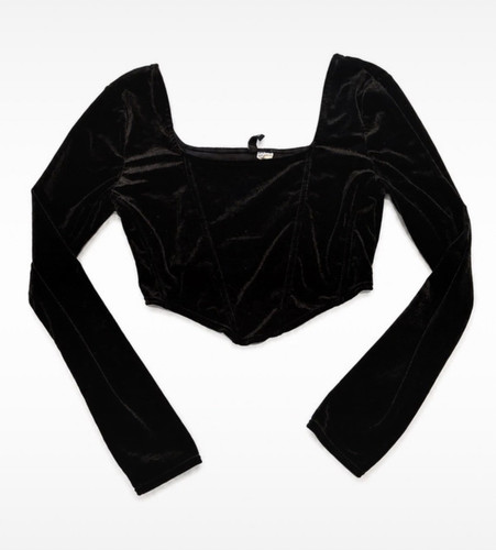 Black velvet square - h&m,