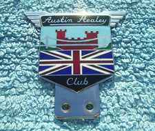 VINTAGE 1980s AUSTIN HEALEY CLUB CAR BAR BADGE ~3000/100/6 FROGEYE/BUGEYE/SPRITE