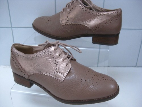 Clarks gold brogues - shoes, 4.5