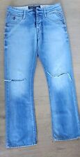 Replay Jeans Mens Blue Jimi Straight Bootcut 32" waist 32" Long