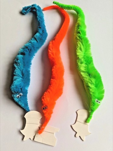 Worm cat toy - worm,