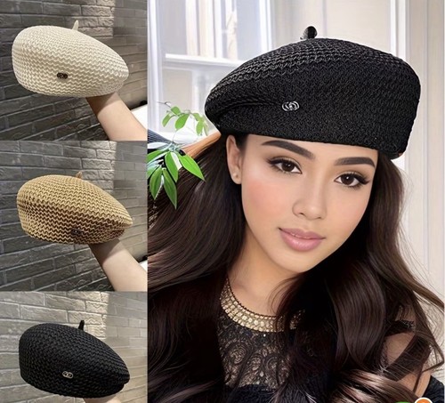 Vintage plain beret cap - vintage,