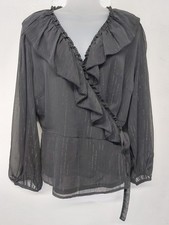 Ladies Wrap Blouse Top Size 20