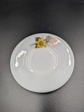 JAJ Pyrex Autumn Glory Dinner Plates, Side plates, Saucer - Milk Glass Tableware