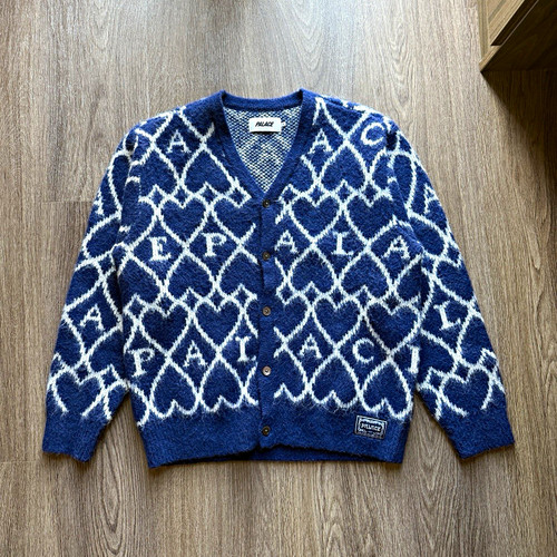 Palace heart knitted cardigan