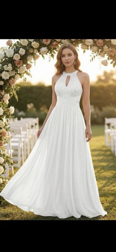 White halterneck sleeveless - halterneck,