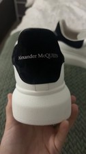 Alexander McQUEEN black And White Shoes With Silver Writing On The Tongue (7)