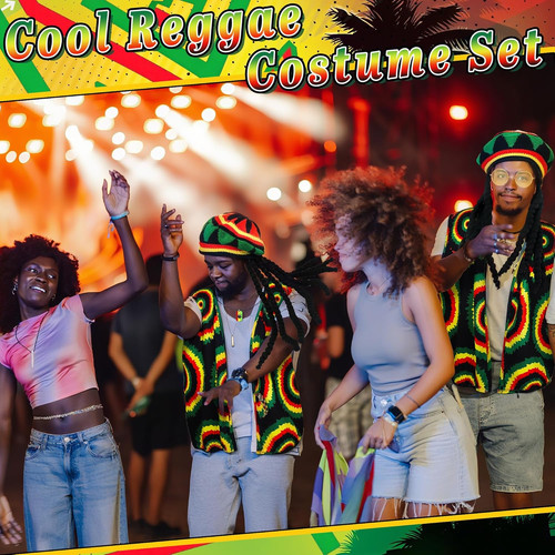 Pcs reggae fancy dress - reggae,