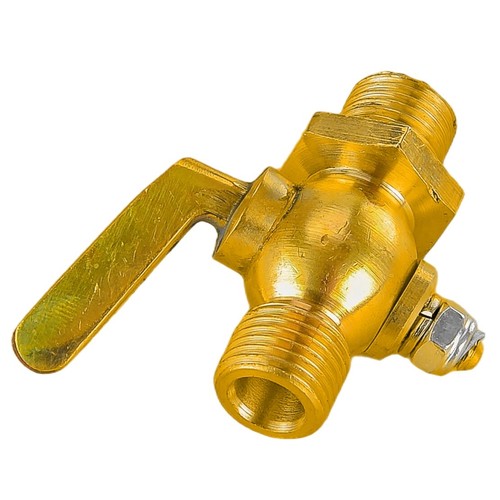 Brass petcock dn8 fuel - brass,