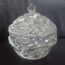 Vintage Cut Glass Trinket Dish