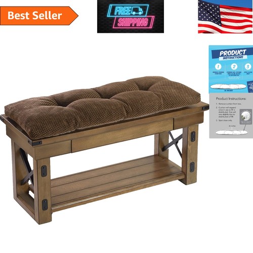 Inch non slip tufted bench - non-slip,