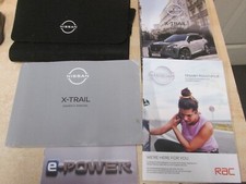 NISSAN X TRAIL HANDBOOK OWNERS MANUAL WALLET 2022-2025 sat nav T33