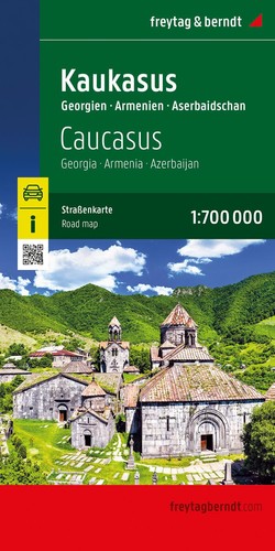 Caucasus road map georgia - road,
