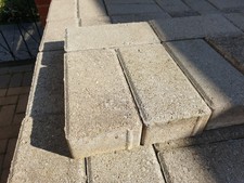 5000 Grey block paving bricks used (100sqm) 20x10x5cm