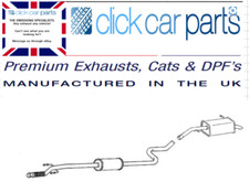 Fits Peugeot 208 2008 1.2 VTi 68HP 82HP 2012-2019 Middle/ Rear Exhaust Silencer