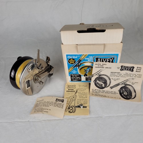 Vintage alvey 50c1 side cast - alvey,