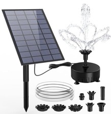 AMZtime DIY Solar Fountain Pump, 7W Solar Water Fountain