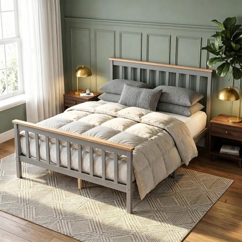 Space saving 4ft6 double bed - double,