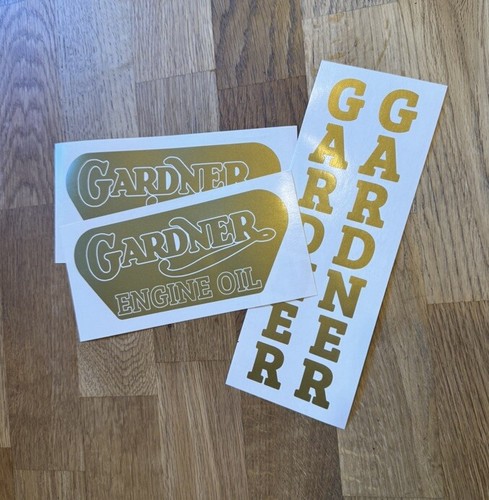 Gardner engine oil sticker - gardner,