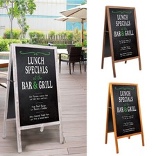 VINTAGE WOODEN A BOARD PAVEMENT SIGN CHALKBOARD ADVERTISMENT SHOP SANDWICH BOARD
