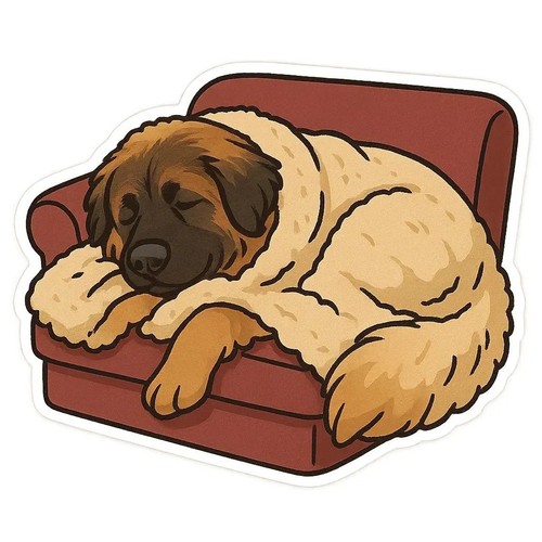 Sticker leonberger dog - leonberger, car