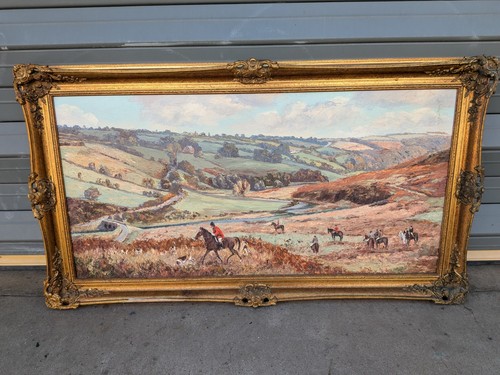 Nancy bailey large framed oil - framed,
