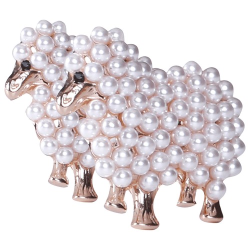 Elegant sheep brooch - brooch, with