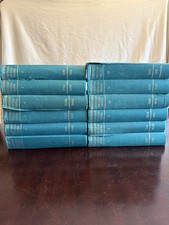 Vintage Set of 12 Everyman Encyclopaedia Fourth Edition Hardback Books Green Red