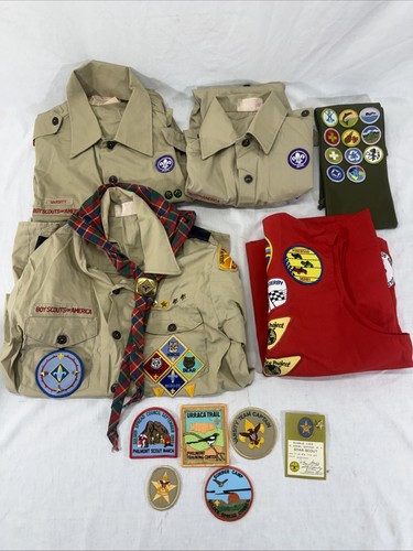 Vintage boy scout shirts vests - scout,