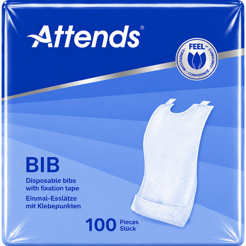 100 attends bib - adult, ultra