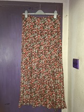 FAT FACE BROWN PATTERNED TIERED BOHO GYPSY SKIRT..SIZE 12