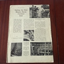 Farm Mechanization November 1955 Massey-Harris Combine Drill D-270 M4 & PM4