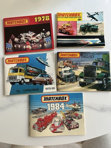 Matchbox vintage catalogues - vintage, x5