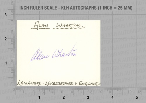 Alan wharton hand - hand, signed