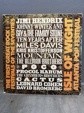 Isle of Wight Atlanta Pop Festival Hendrix Vinyl 3LP UK EX/VG+